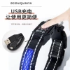 LED luminoso type-c recargable nylon mesh cloth pet collar para perros grandes y pequeños a prueba de agua cuello cuello manga tira Specification image
